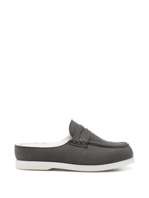 Douuod Kids leather penny-strap loafers
