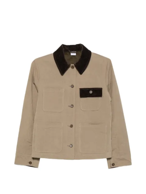 ASPESI corduroy-trim patch-pocket jacket