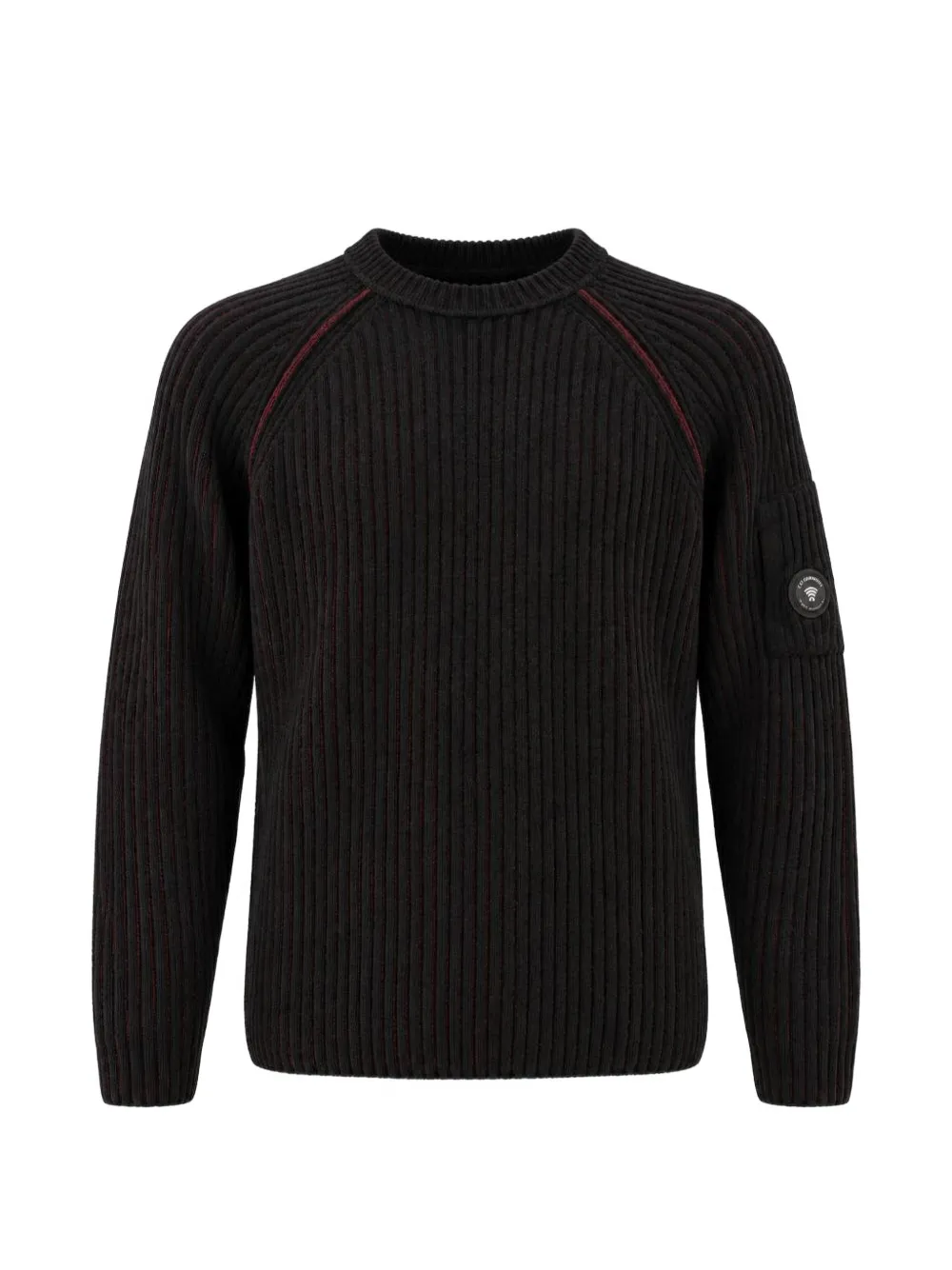 C.P. Company ribbed-knit Lens-detail sweater - Noir C.P. Company ribbed-knit Lens-detail sweater - Noir