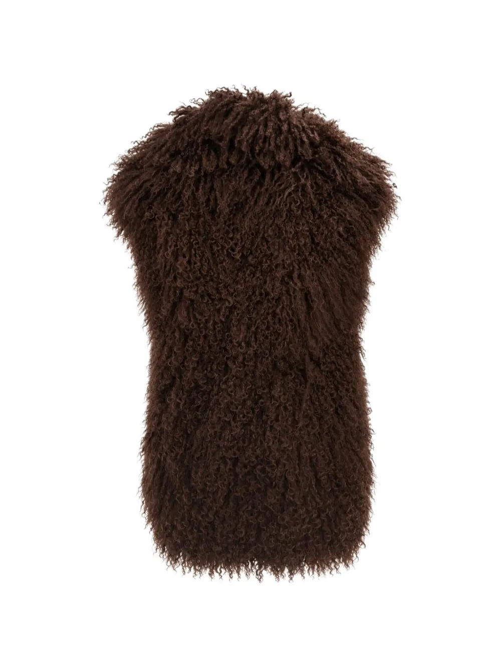Yves Salomon Lammy gilet Bruin