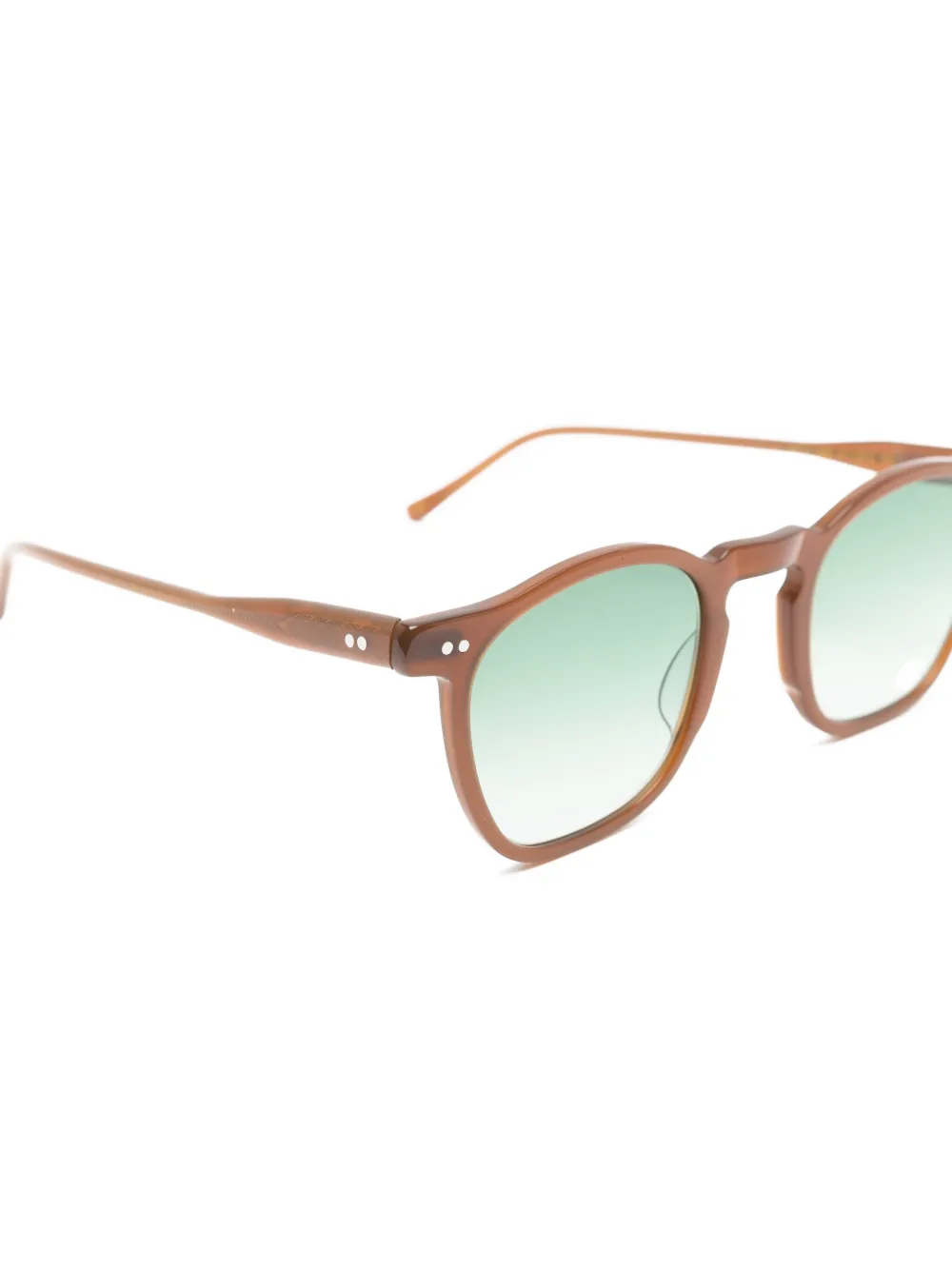 Lesca Bath round-frame sunglasses Bruin