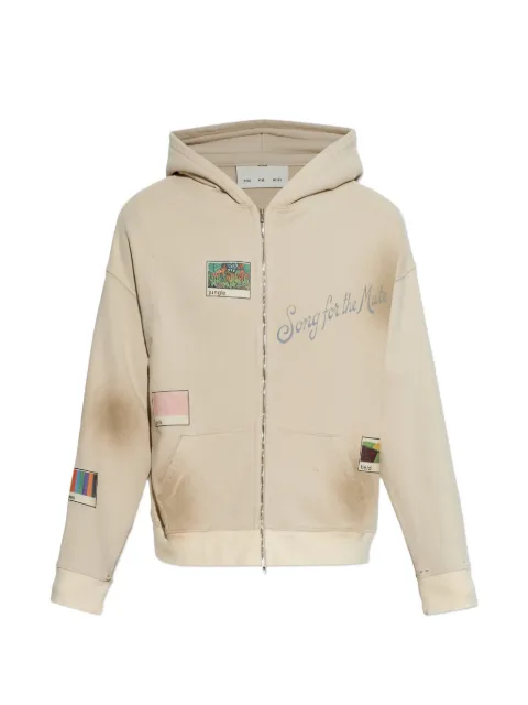 Song For The Mute graphic-print zip-up hoodie