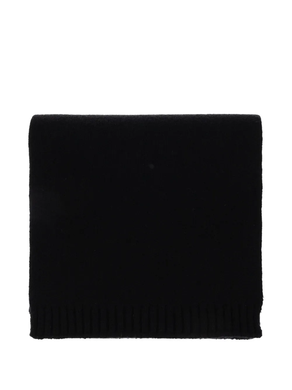 Lisa Yang Frederica ribbed-trim scarf - Schwarz