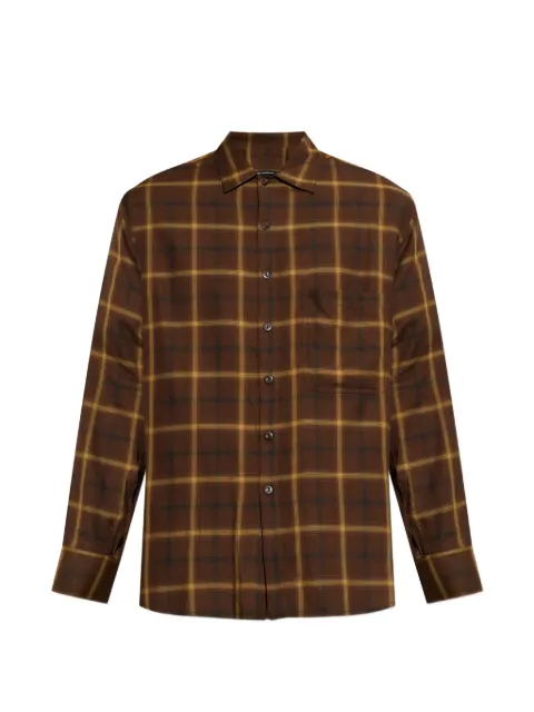 Song For The Mute check-pattern patch-pocket shirt