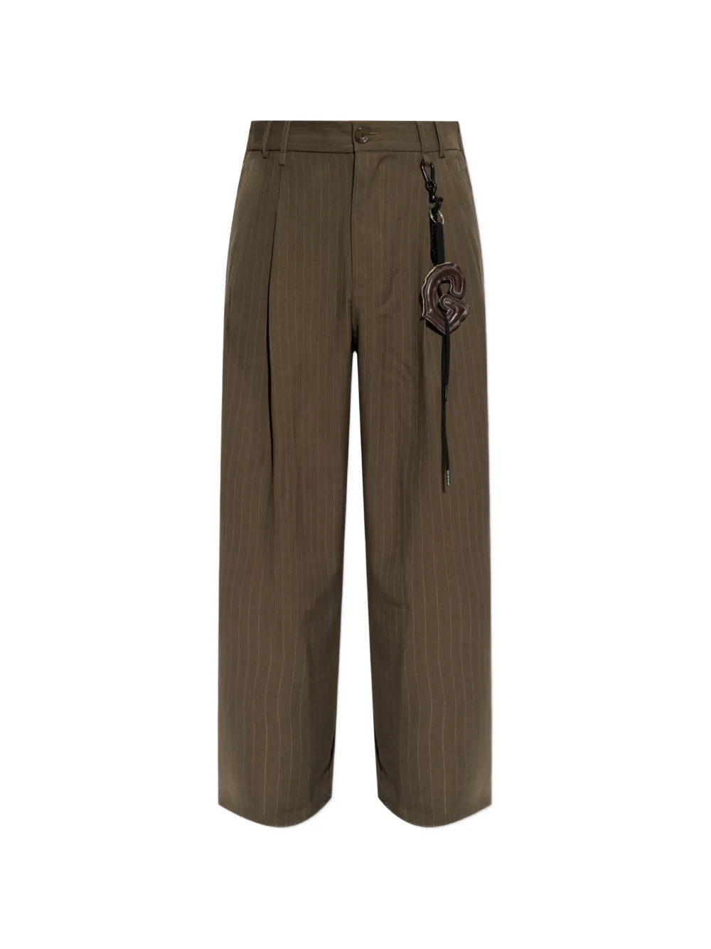Song For The Mute pinstripe pleated trousers - Marron Song For The Mute pinstripe pleated trousers - Marron