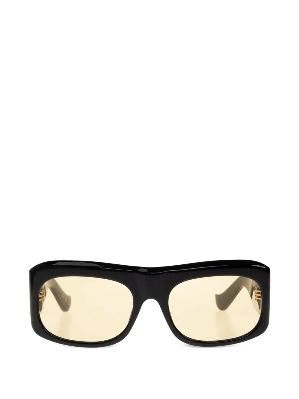VALENTINO GARAVANI EYEWEAR Zonnebril met rechthoekig montuur Zwart