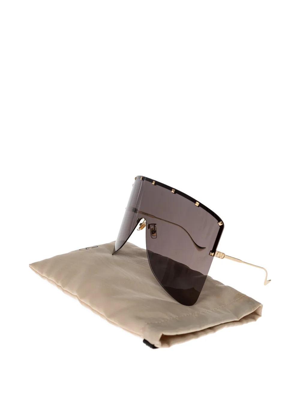 VALENTINO GARAVANI EYEWEAR Rockstud zonnebril met doorlopend glas Zwart