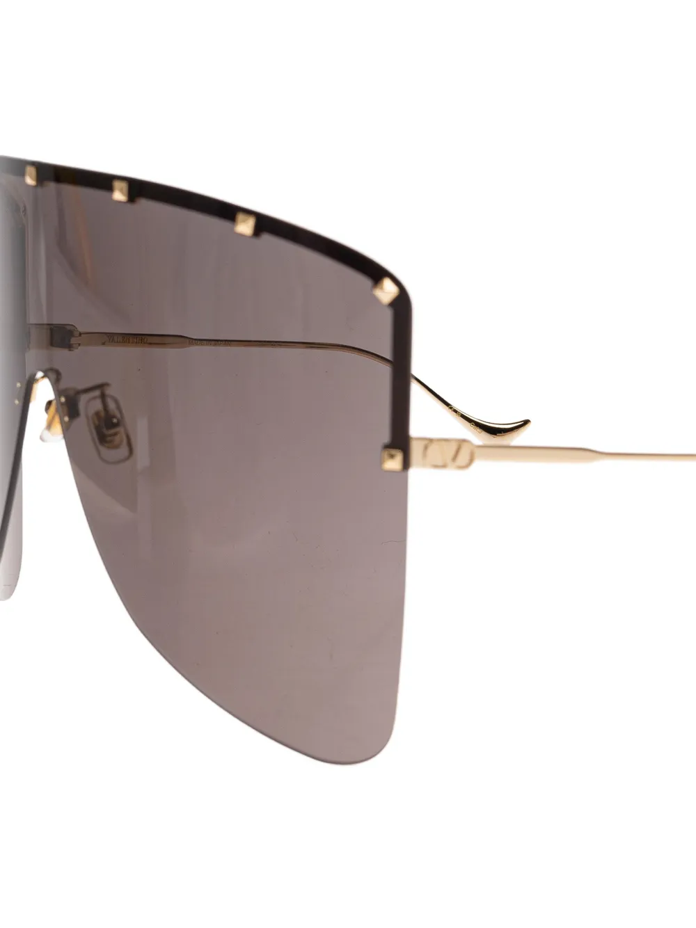 VALENTINO GARAVANI EYEWEAR Rockstud zonnebril met doorlopend glas Zwart