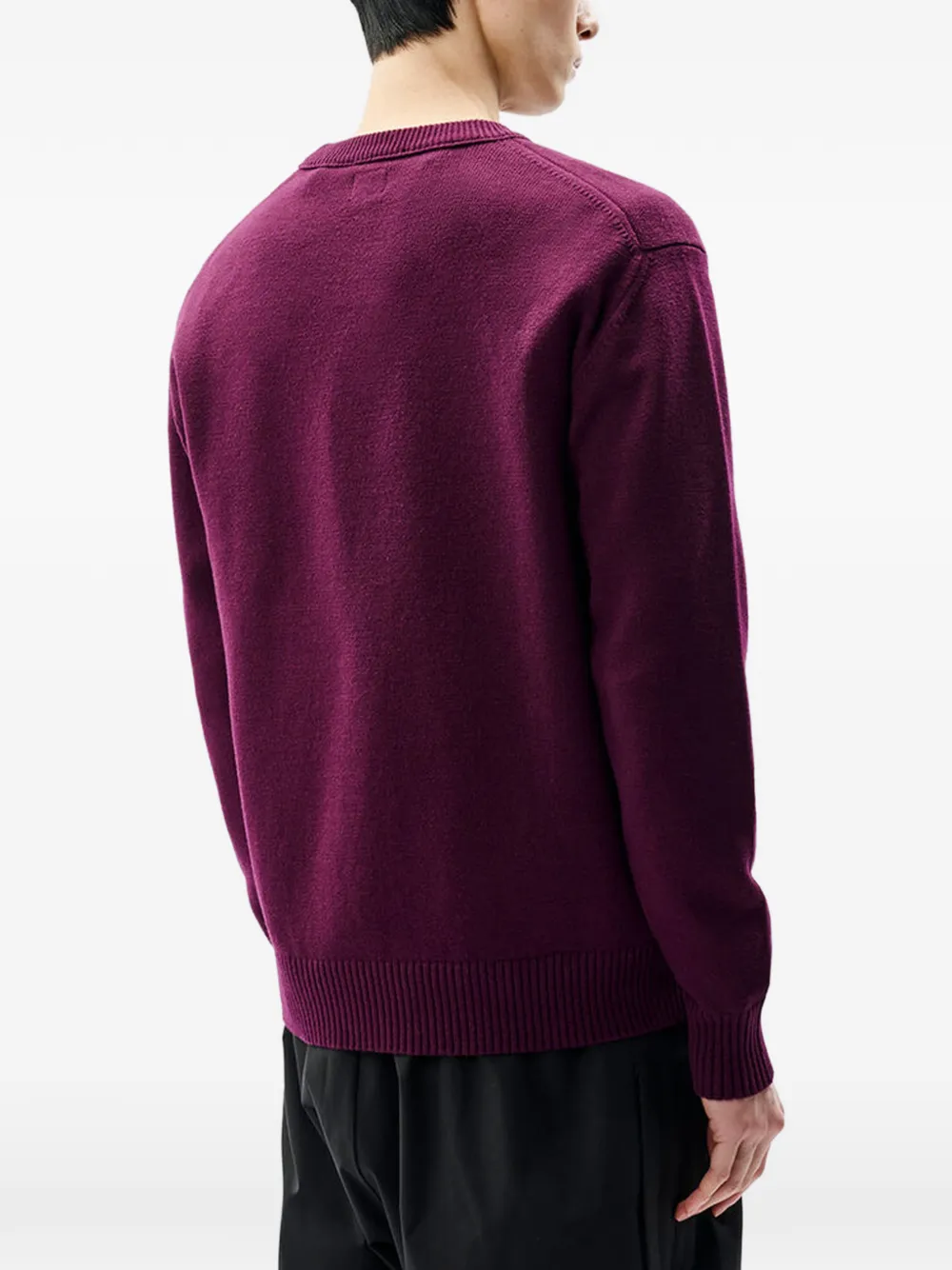 C.P. Company Metropolis Series extrafine-merino-wool crewneck sweater Paars