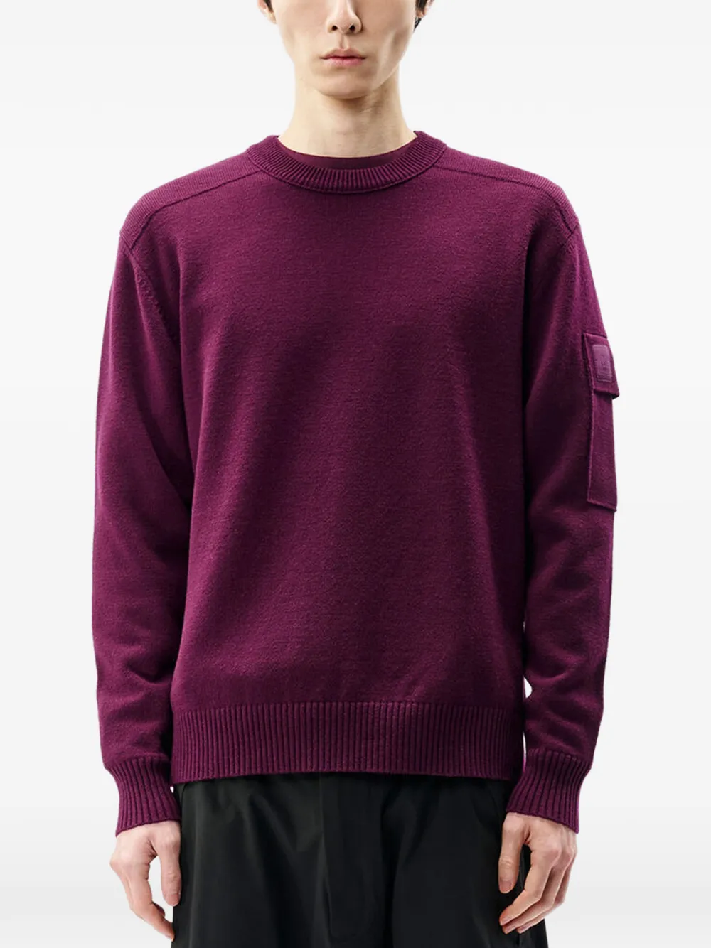 C.P. Company Metropolis Series extrafine-merino-wool crewneck sweater Paars