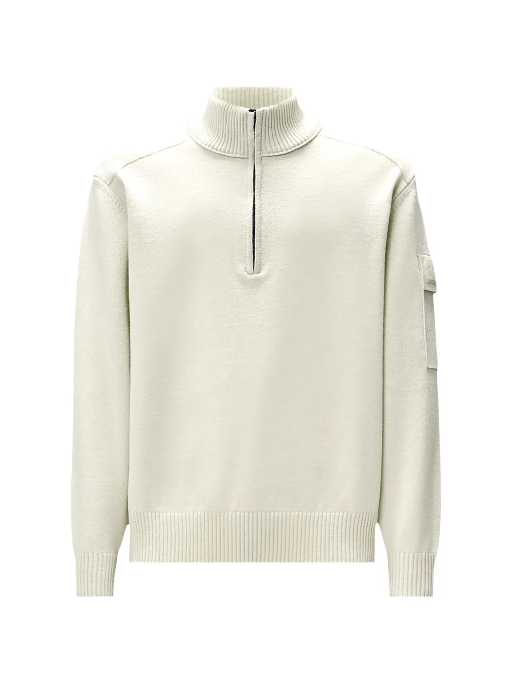 C.P. Company Metropolis Series extrafine-merino-wool half-zip sweater - Nude