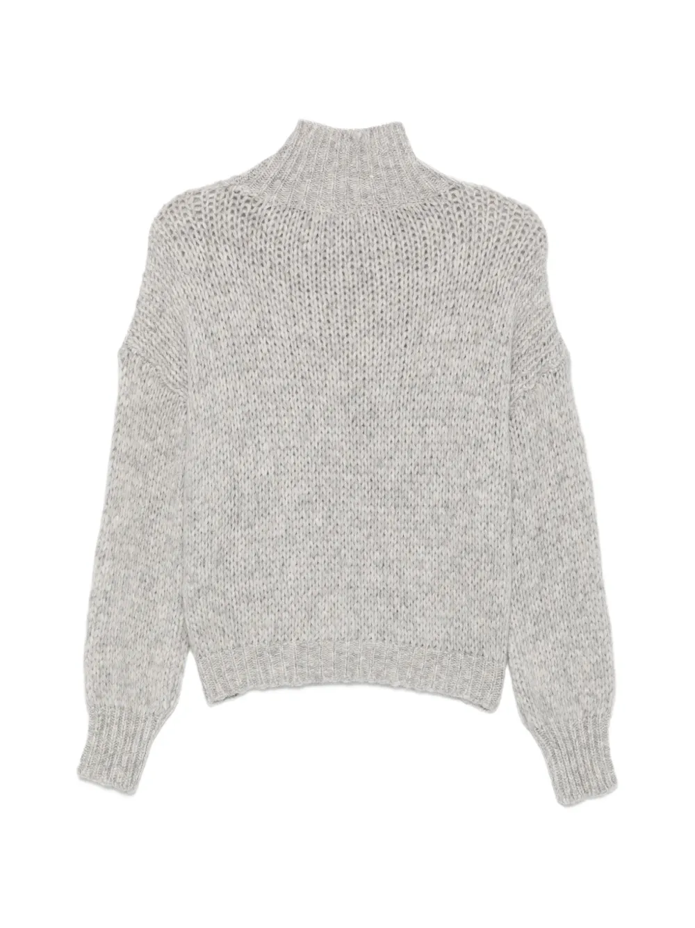 Roberto Collina chunky-knit high-neck sweater Grijs