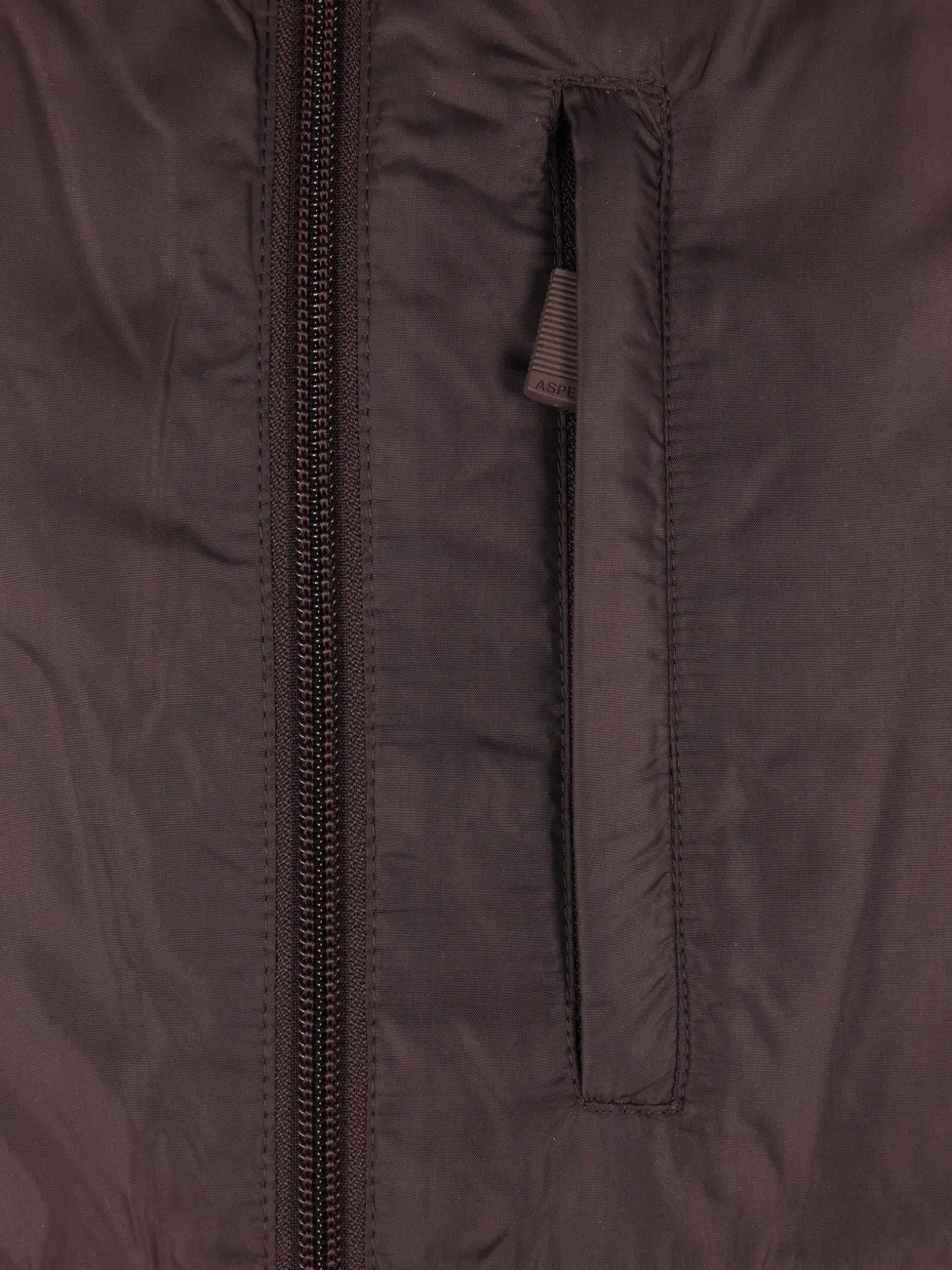 ASPESI padded high-collar gilet Bruin