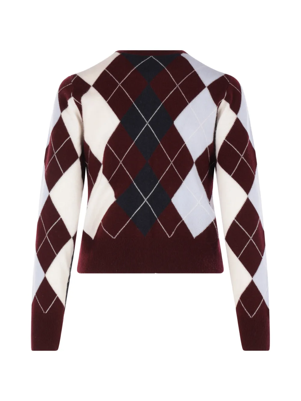 arch4 Claridges argyle cashmere cardigan Rood