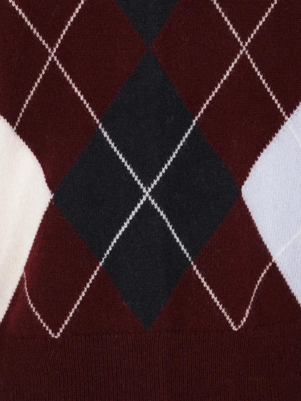 arch4 Claridges argyle cashmere cardigan Rood