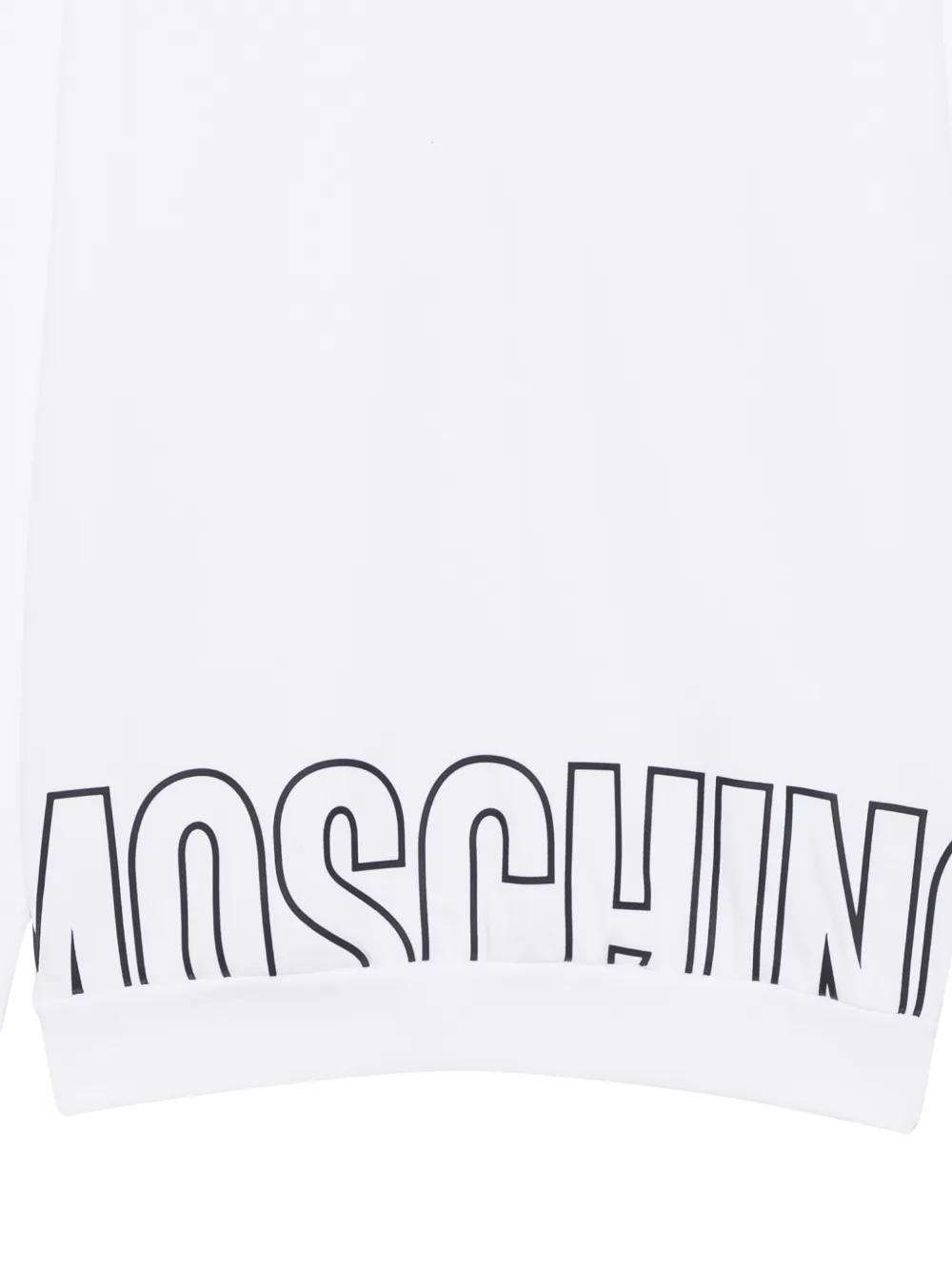 Moschino logo-print sweatshirt Wit