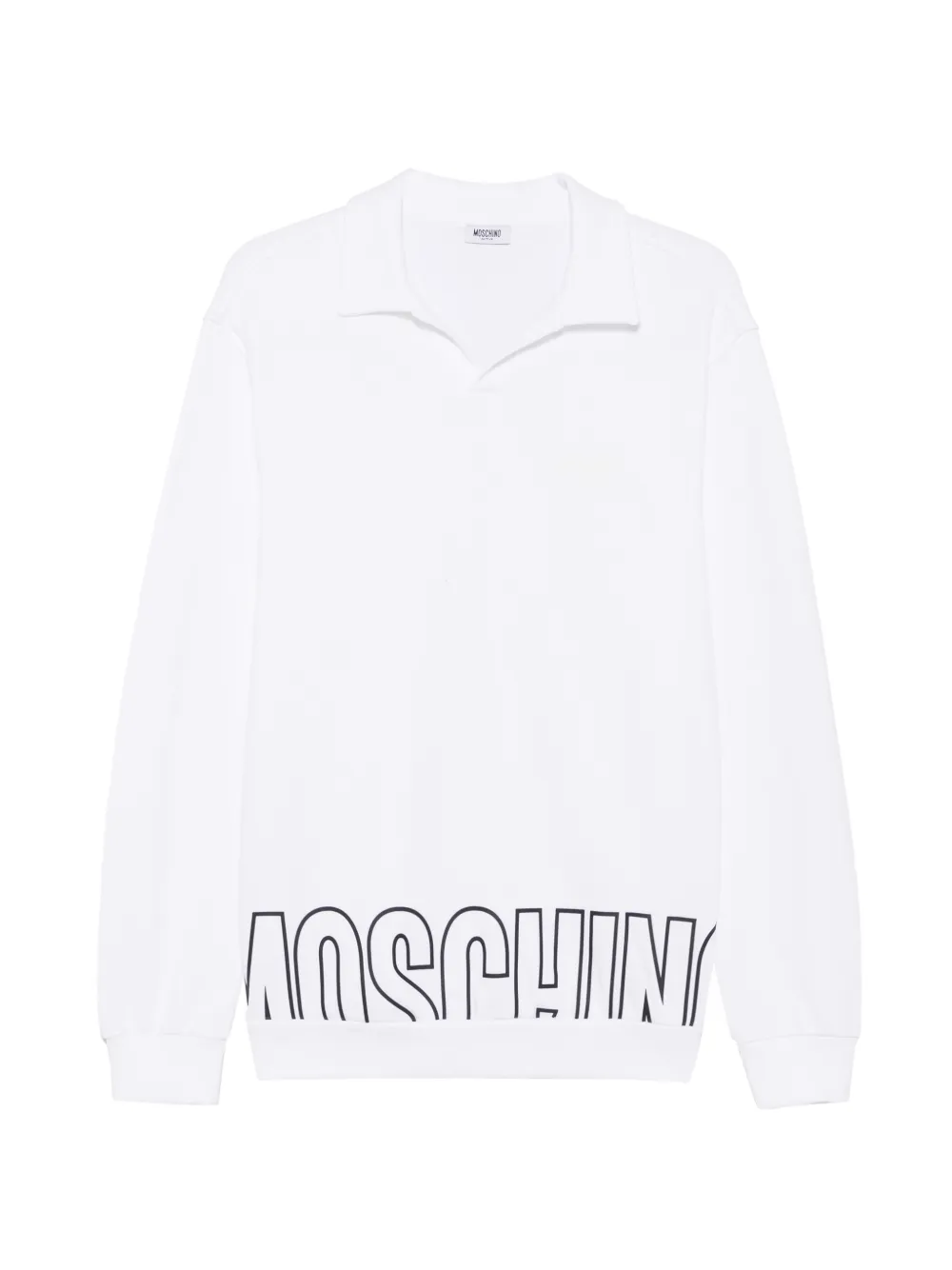 Moschino logo-print sweatshirt Wit
