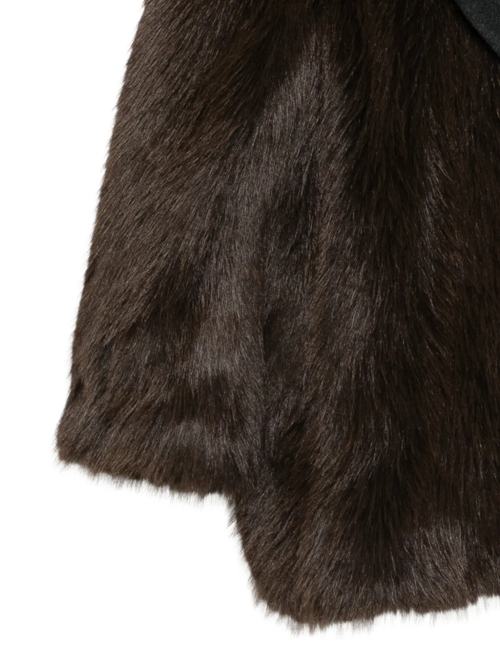 Alysi faux-fur coat Bruin