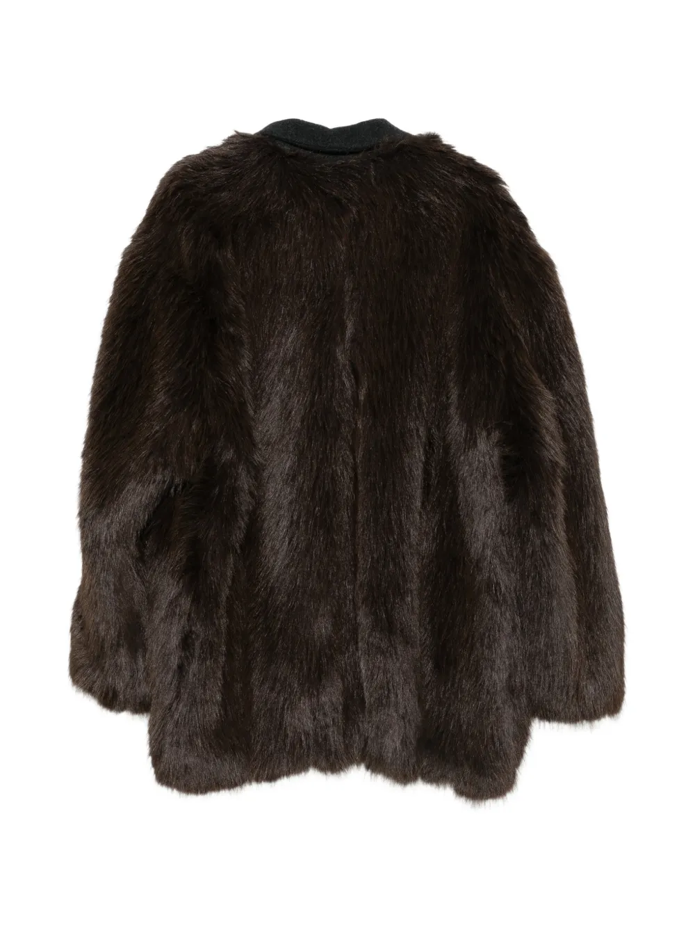 Alysi faux-fur coat Bruin