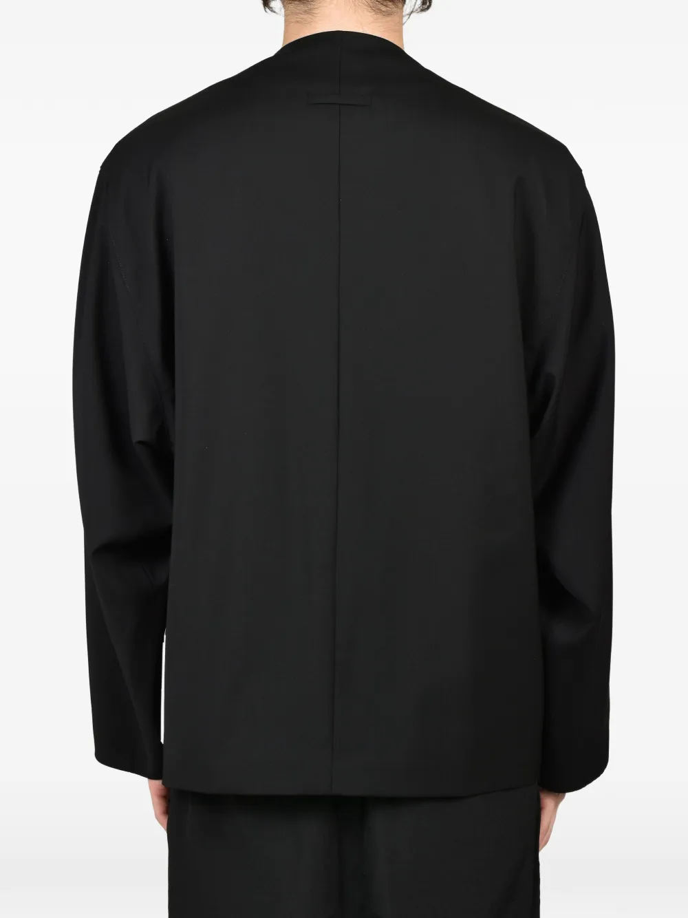 Fear Of God relaxed lapelless jacket Zwart