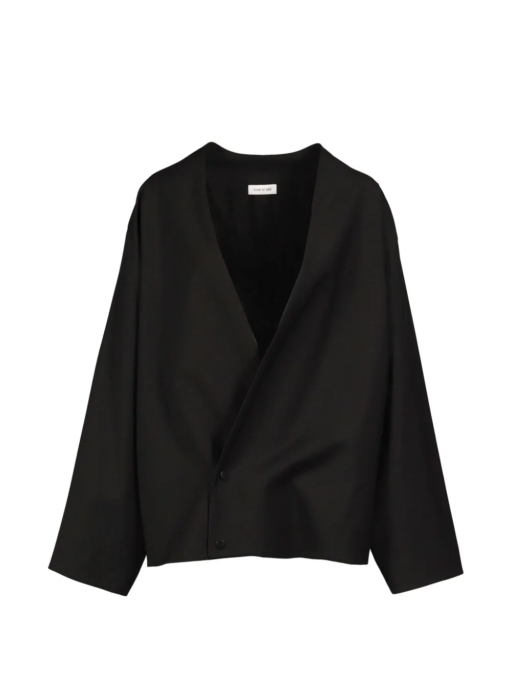 Fear Of God relaxed lapelless jacket Zwart