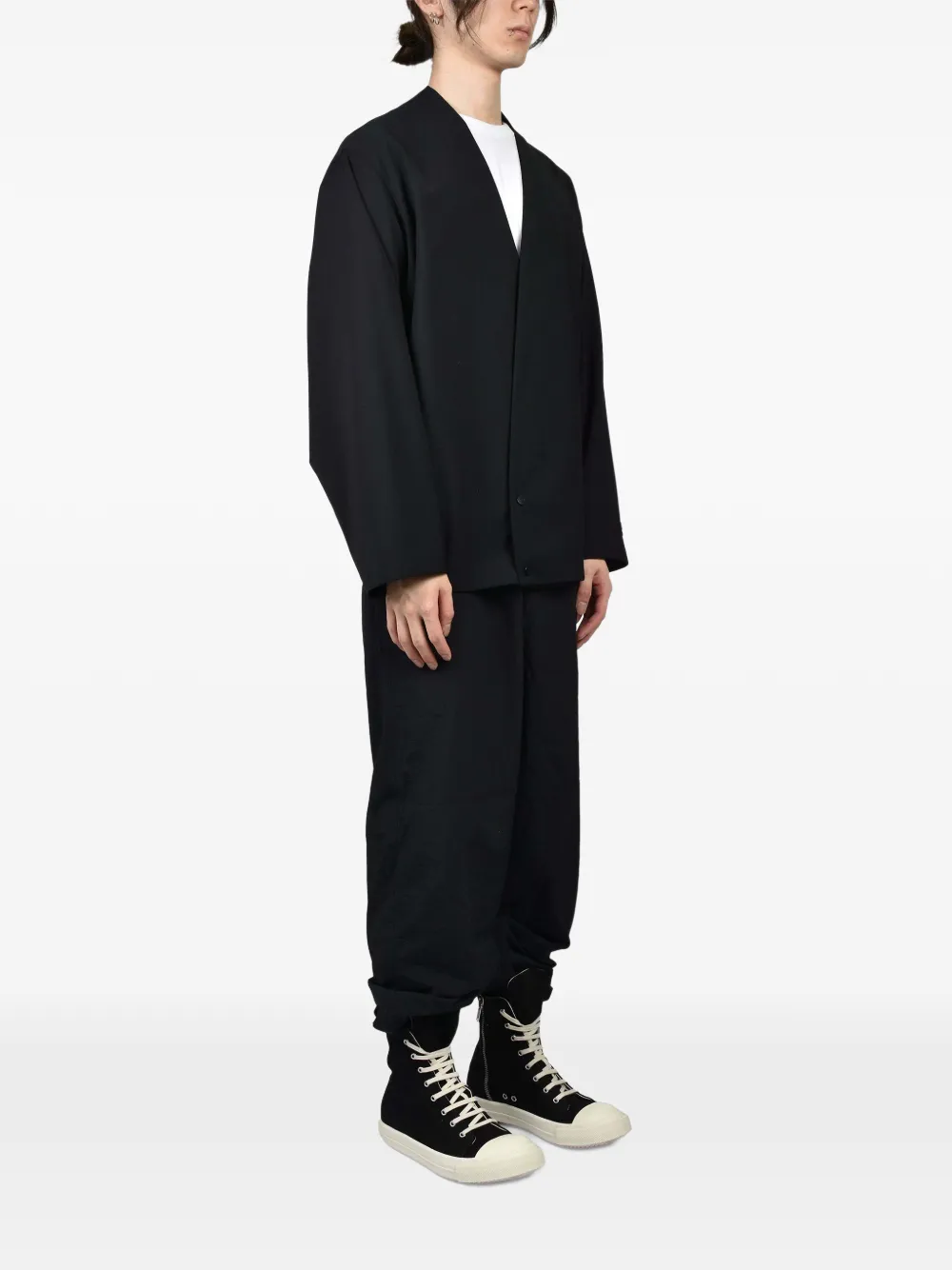 Fear Of God relaxed lapelless jacket Zwart