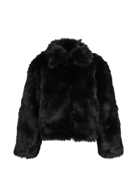 032c Muddy faux-fur oversized jacket