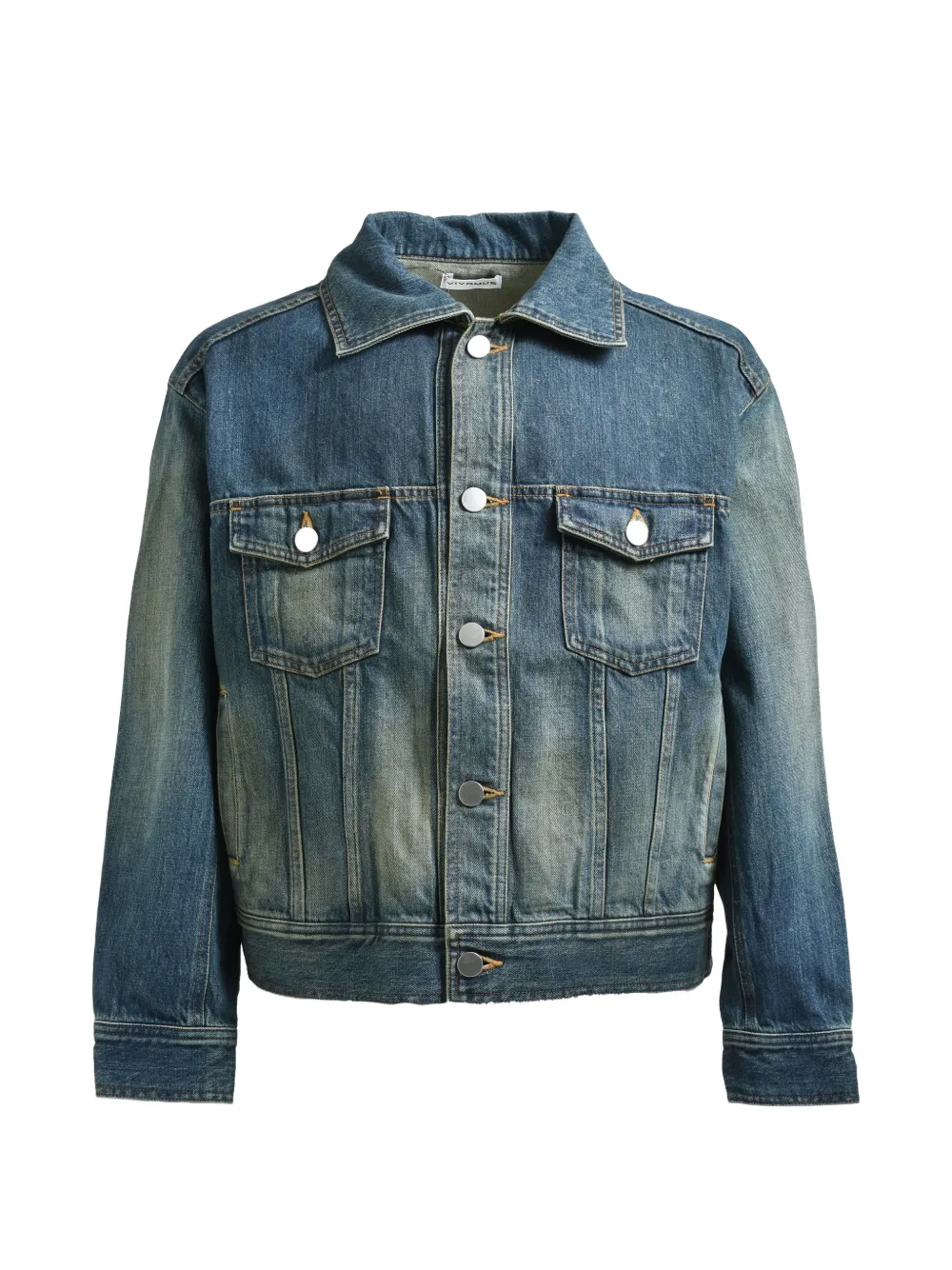 VIVAMUS washed-effect denim jacket
