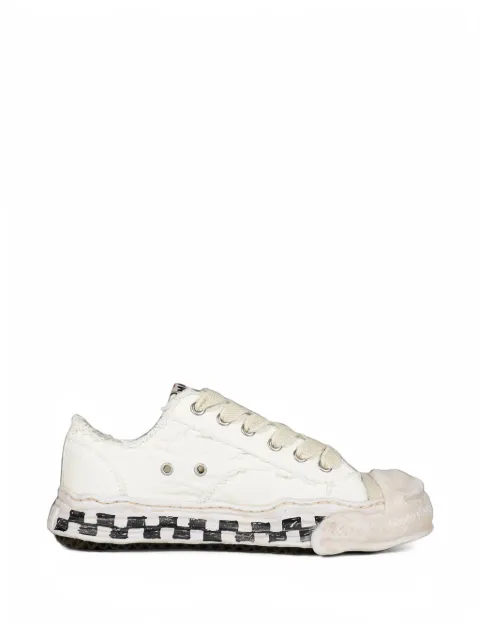 Maison MIHARA YASUHIRO "Hank" OG graffiti check sole Canvas Low-top Sneakers