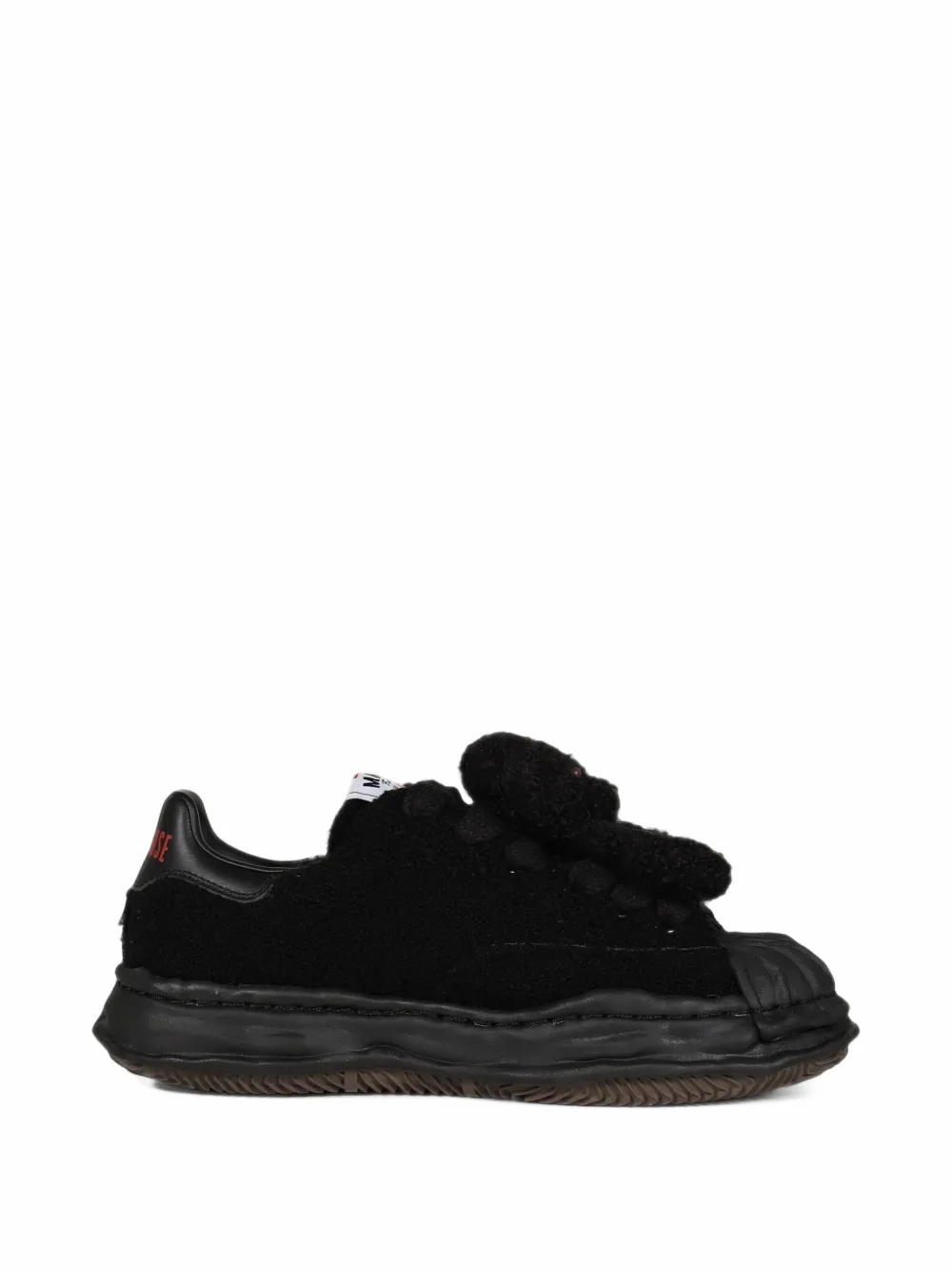 Maison MIHARA YASUHIRO x Pink House "Blakey" OG sole chenille embroidey low-top sneaker - Noir Maison MIHARA YASUHIRO x Pink House "Blakey" OG sole chenille embroidey low-top sneaker - Noir