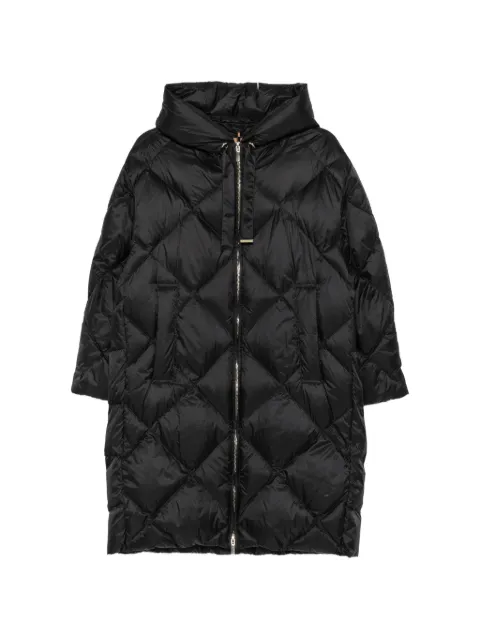 Max Mara quilted hooded jacket