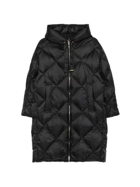 Max Mara quilted hooded jacket
