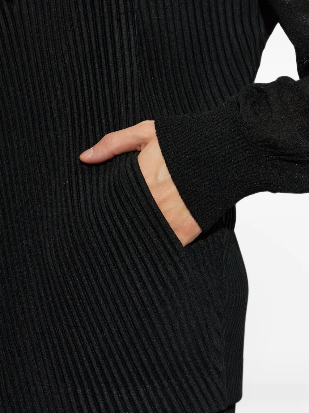 Homme Plissé Issey Miyake Jack met plissé-effect Zwart