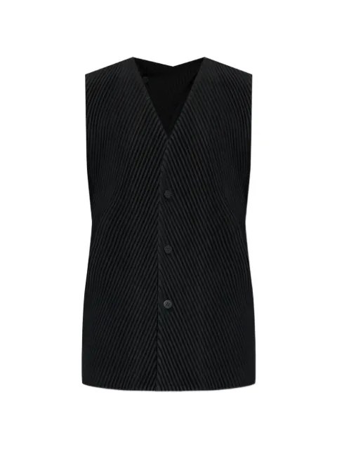 Homme Plissé Issey Miyake plissé-effect gilet jacket