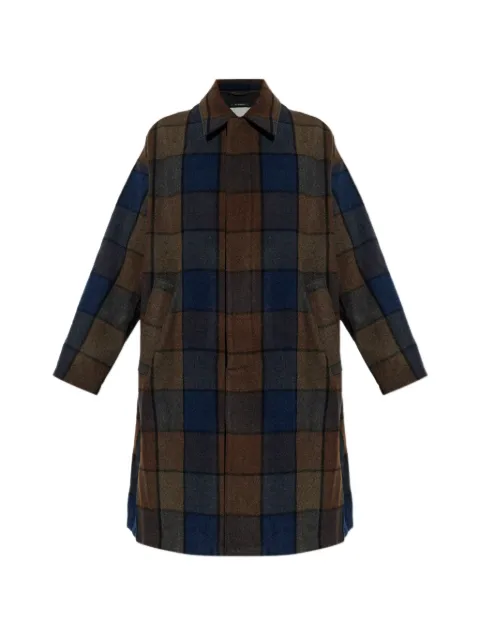 Song For The Mute check wool coat