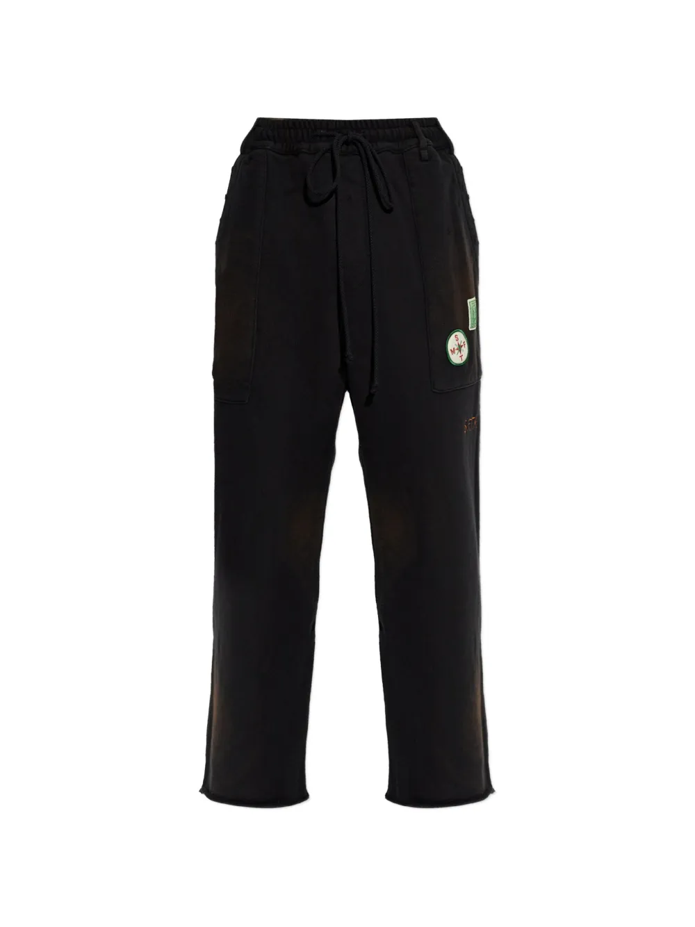 Song For The Mute patch-detail track pants - Noir Song For The Mute patch-detail track pants - Noir