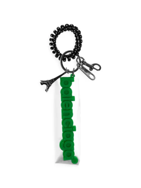 Balenciaga Balenciaga-logo keychain/charm in green
