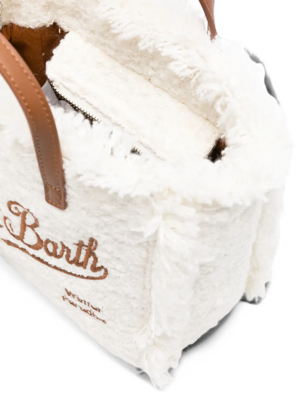 MC2 Saint Barth Kids mini frayed tote bag Wit