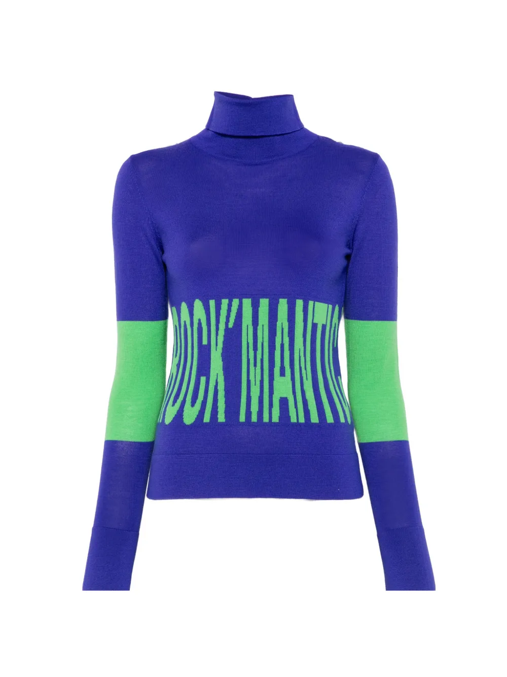 Patrizia Pepe Gebreide trui met colourblocking Blauw