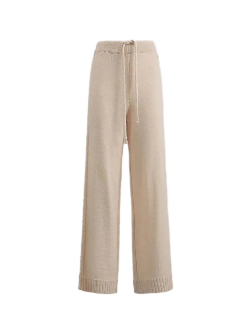 Gaëlle Paris cable-knit drawstring trousers - Tons neutres