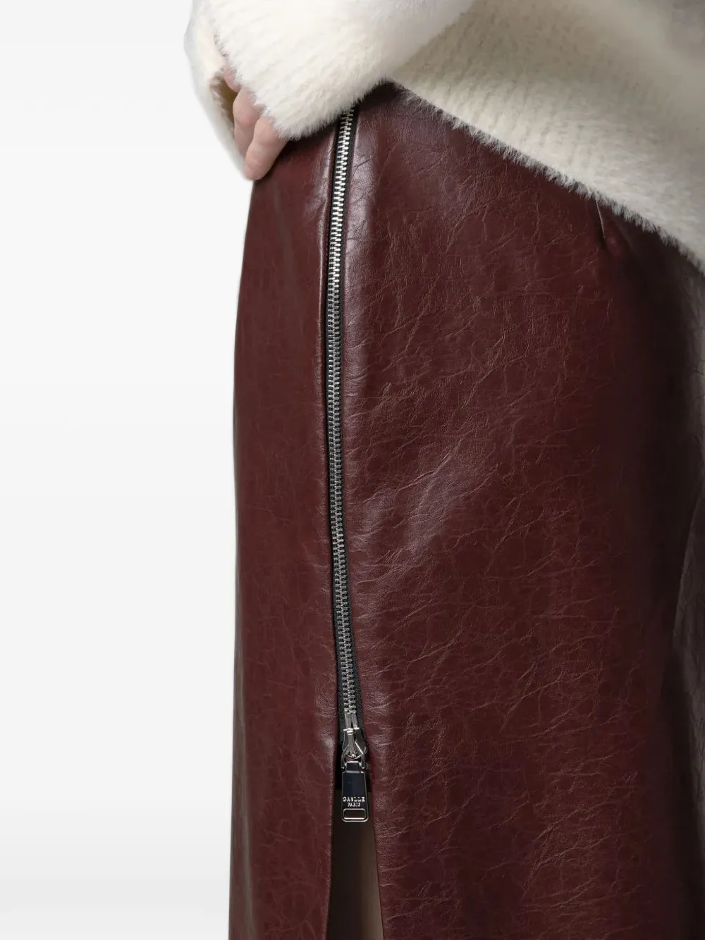 Gaëlle Paris side-zip pencil midi skirt