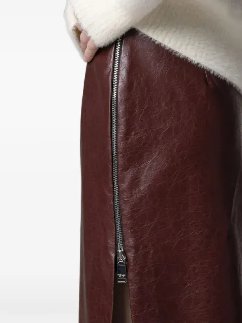 Gaëlle Paris side-zip pencil midi skirt