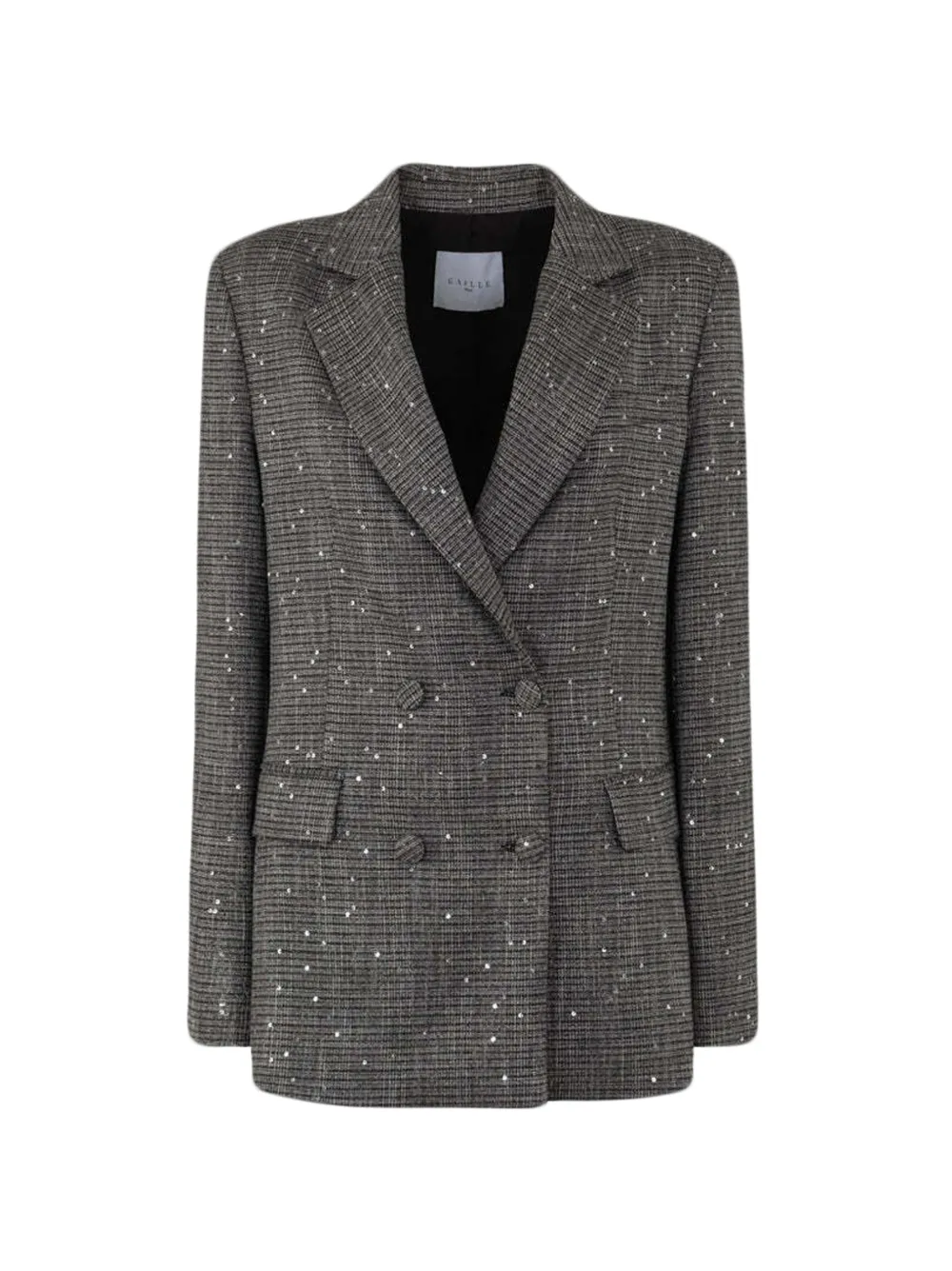 Gaëlle Paris sequin-embellished double-breasted blazer - Gris Gaëlle Paris sequin-embellished double-breasted blazer - Gris