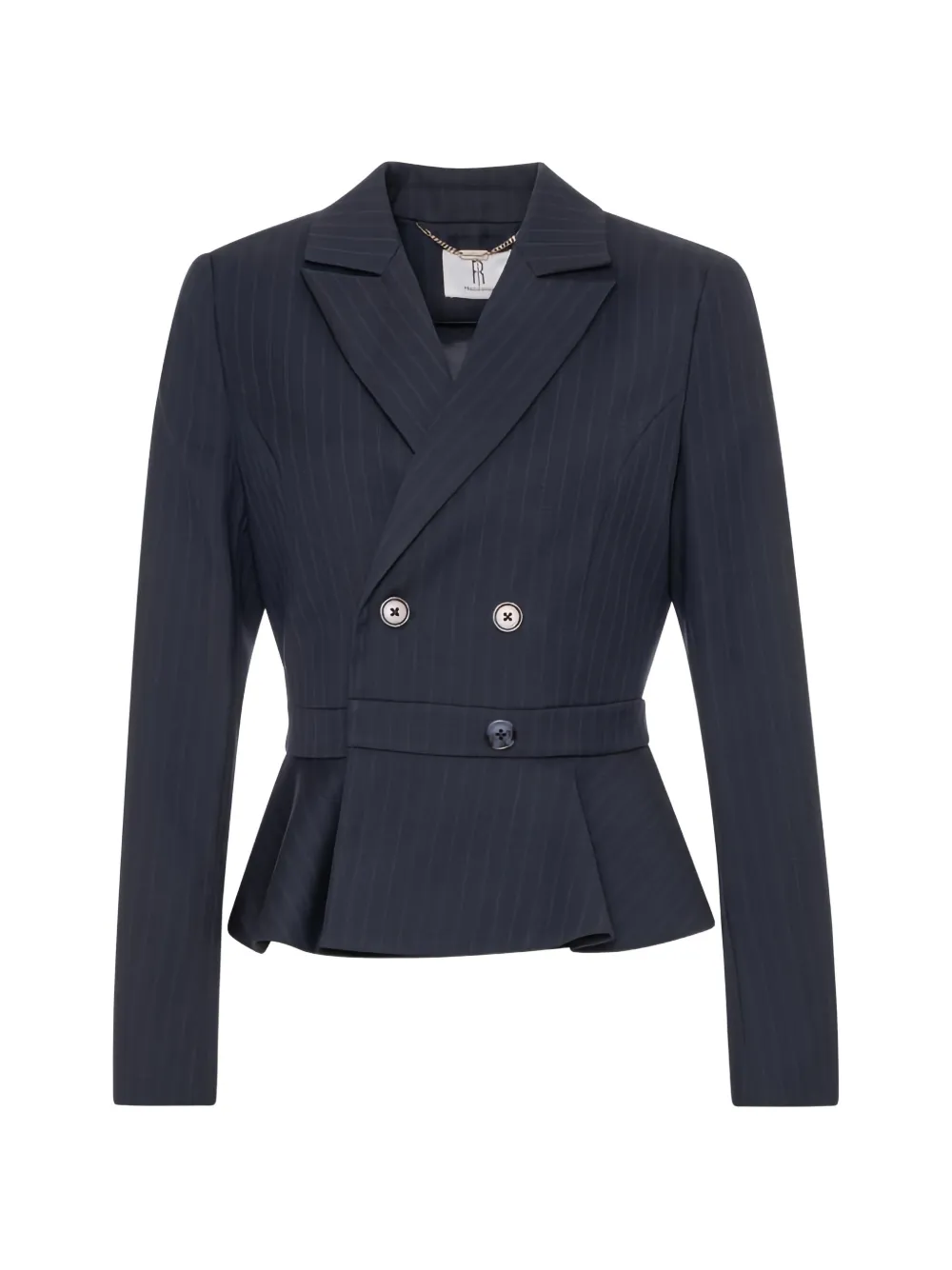 FRACOMINA pinstripe peplum blazer - Bleu FRACOMINA pinstripe peplum blazer - Bleu