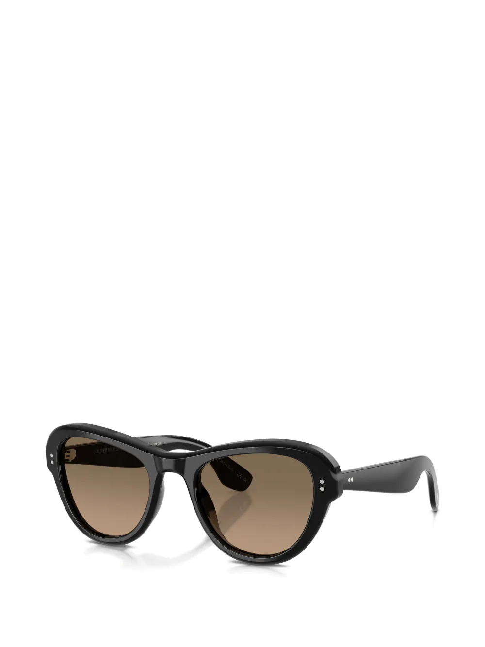 Oliver Peoples Encina zonnebril met geometrisch montuur Zwart