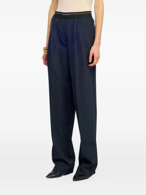 Semicouture Madyson logo-waistband pleated trousers