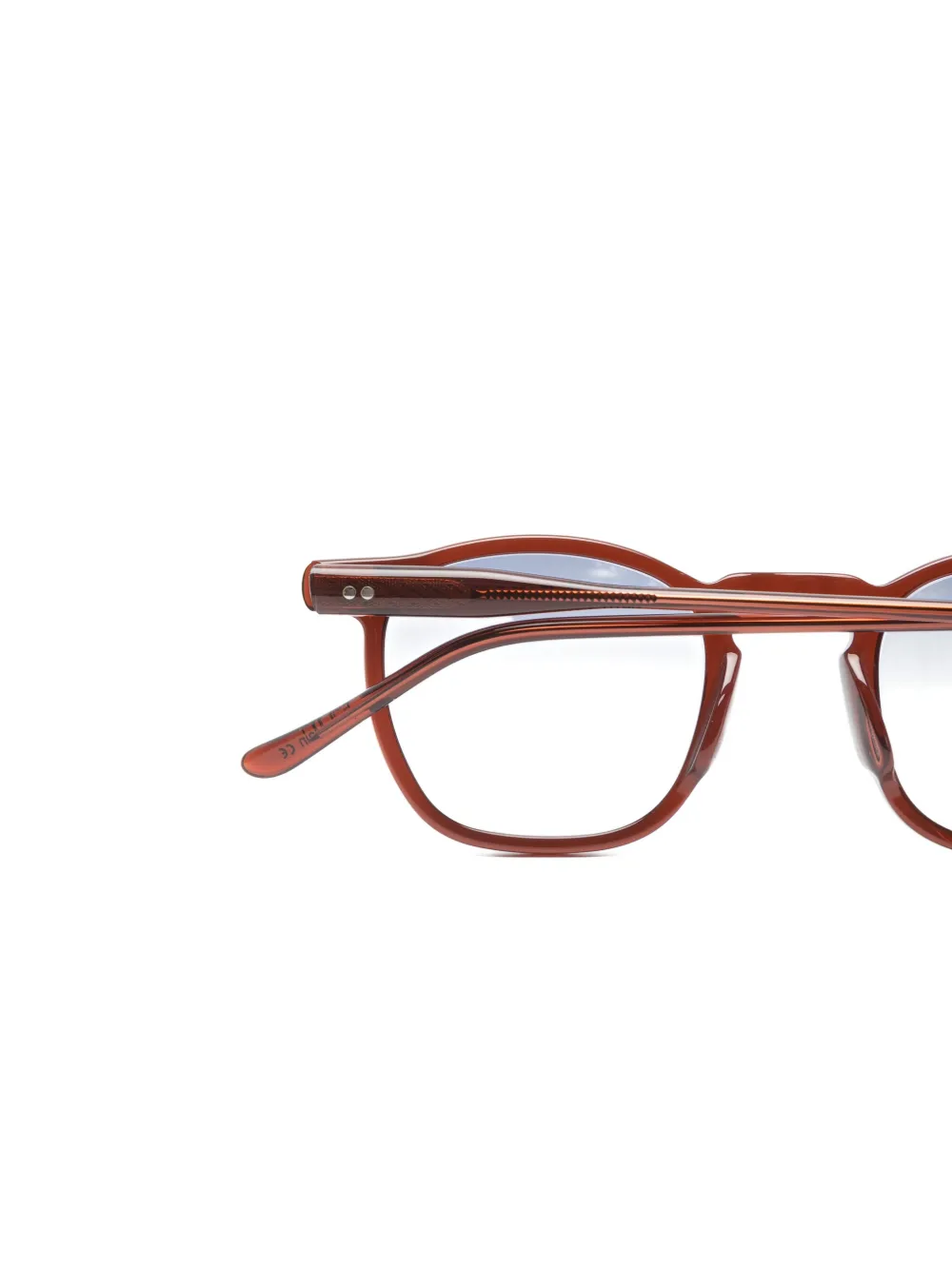 Lesca BATH round-frame sunglasses Rood