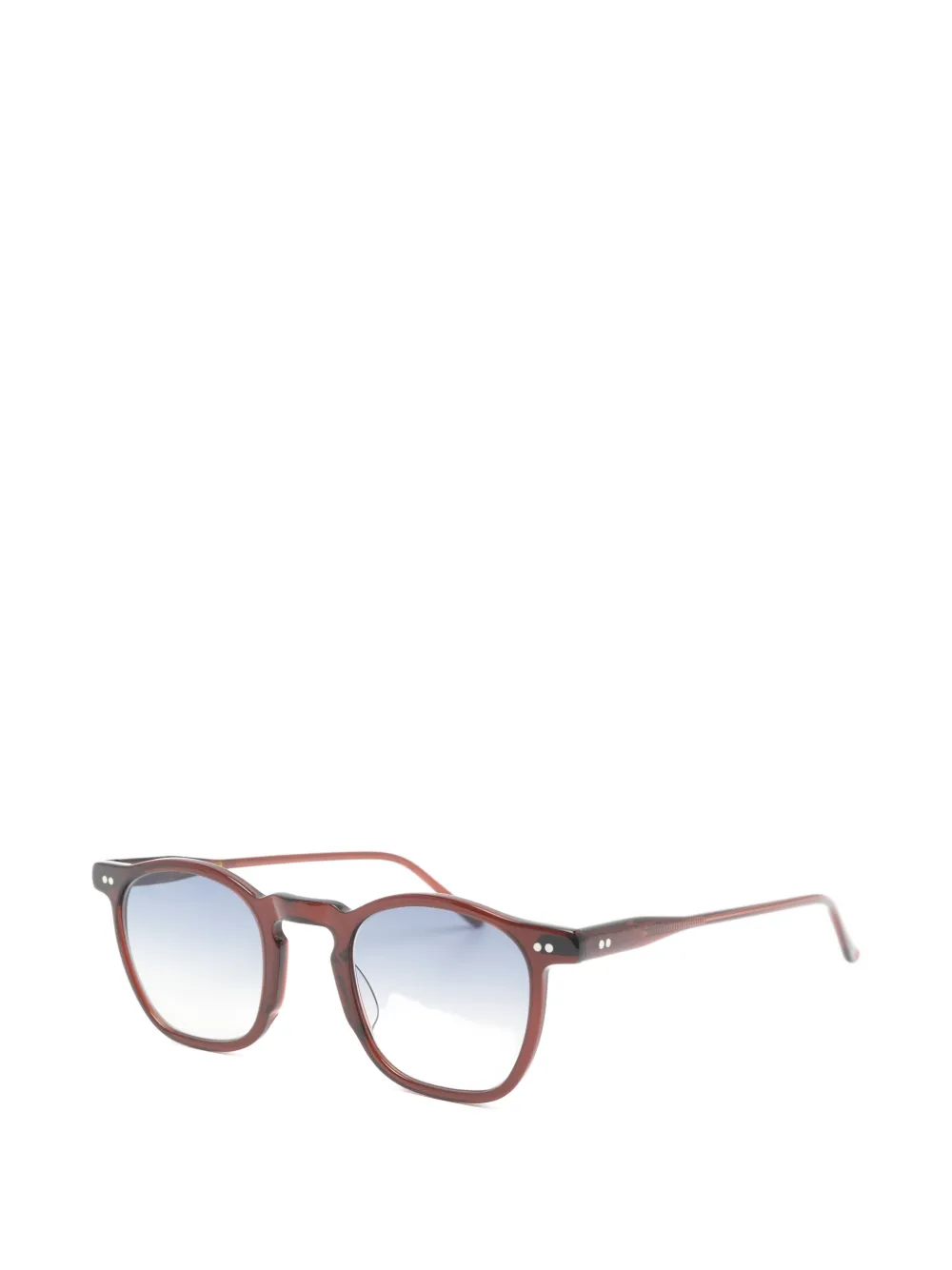 Lesca BATH round-frame sunglasses Rood