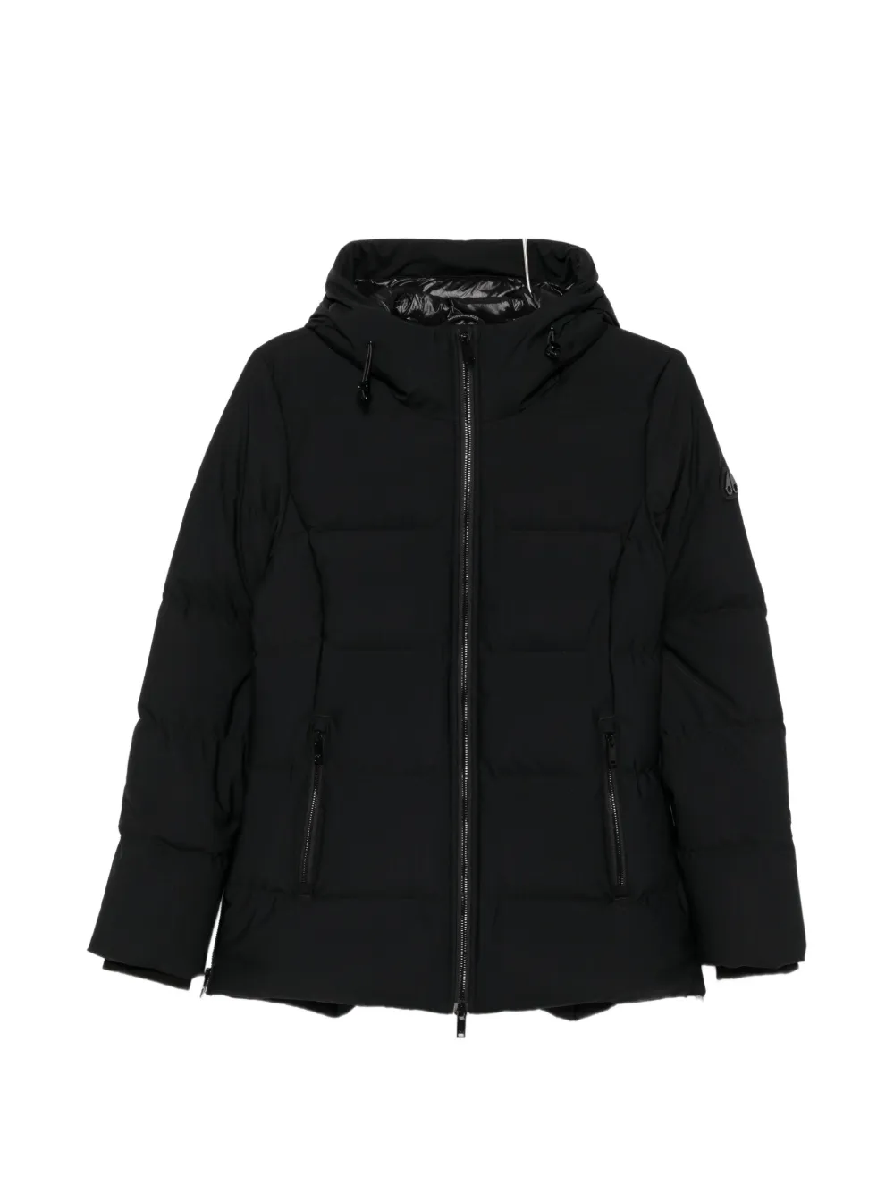 Moose Knuckles quilted hooded jacket - Schwarz