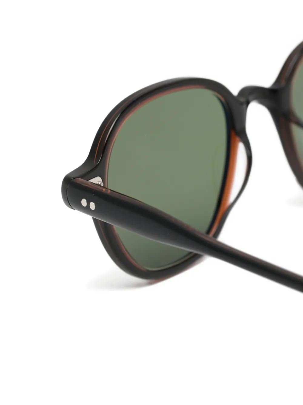 Lesca Babu round-frame sunglasses Zwart